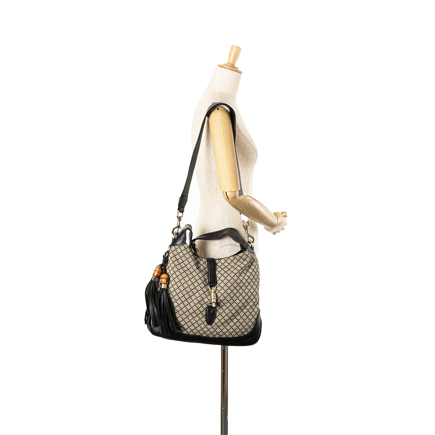 Gucci Medium Diamante Canvas New Jackie Satchel