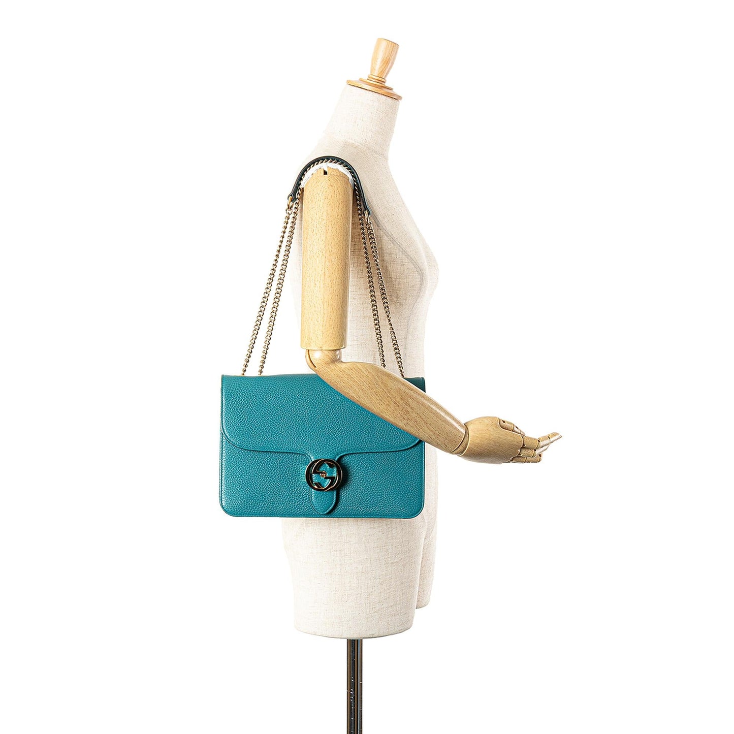 Gucci Medium Dollar Calfskin Interlocking G Crossbody
