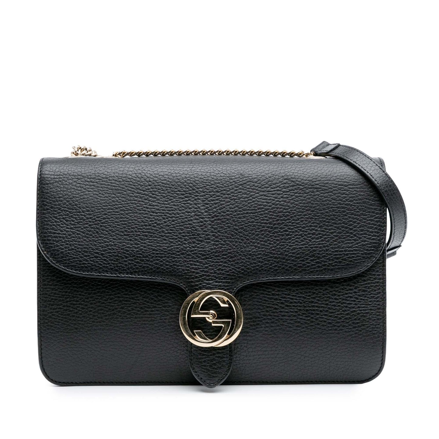 Gucci Medium Dollar Calfskin Interlocking G Crossbody