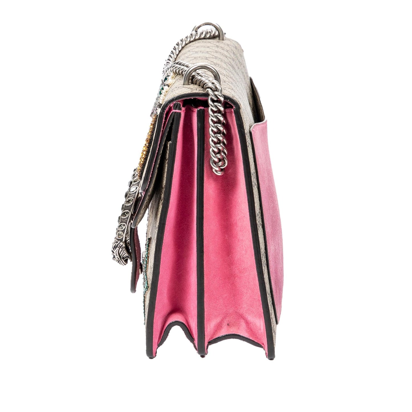 Gucci Medium Embellished GG Supreme Dionysus Shoulder Bag (SHG-A3io5I)
