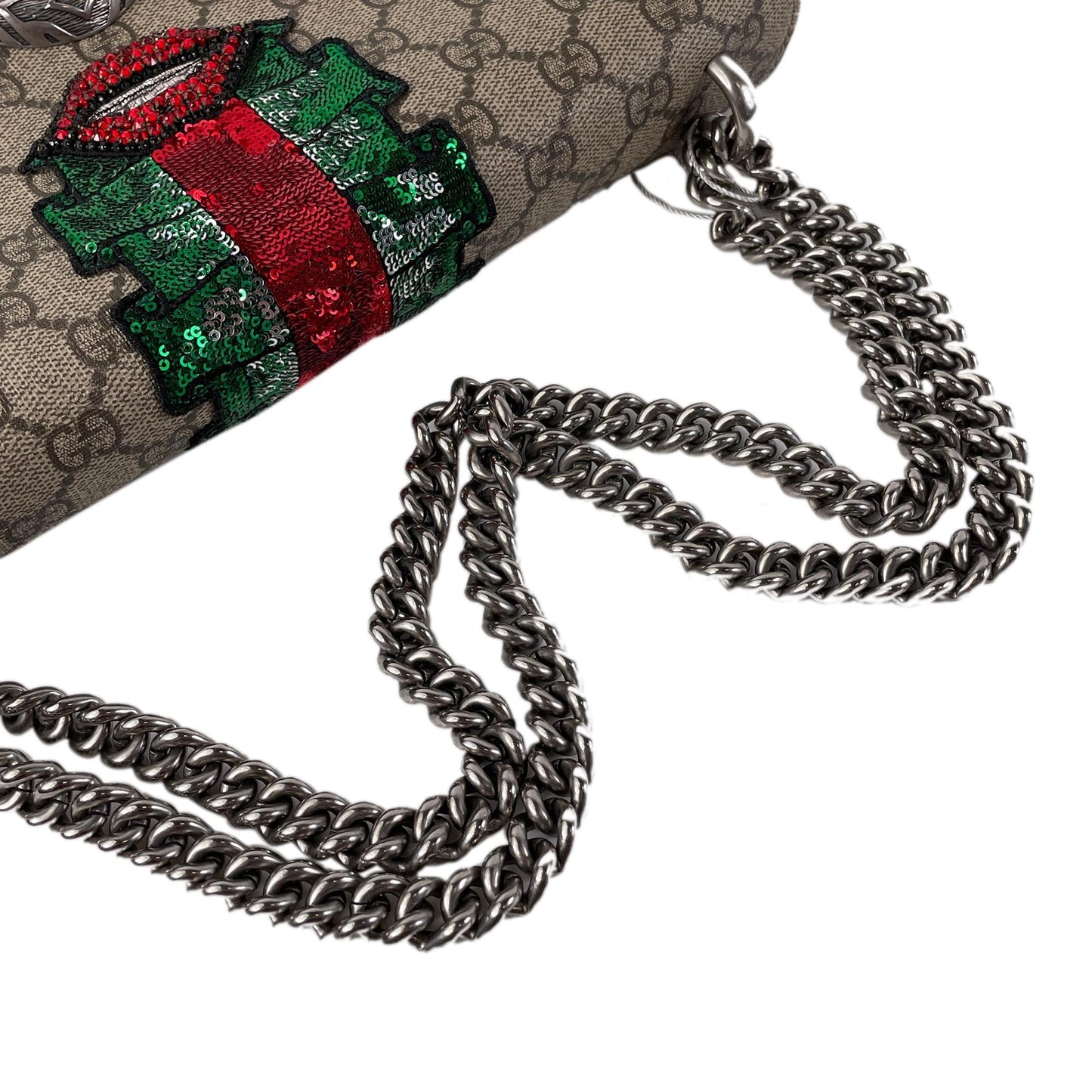 Gucci Medium Embellished GG Supreme Dionysus Shoulder Bag (SHG-46Vf23)