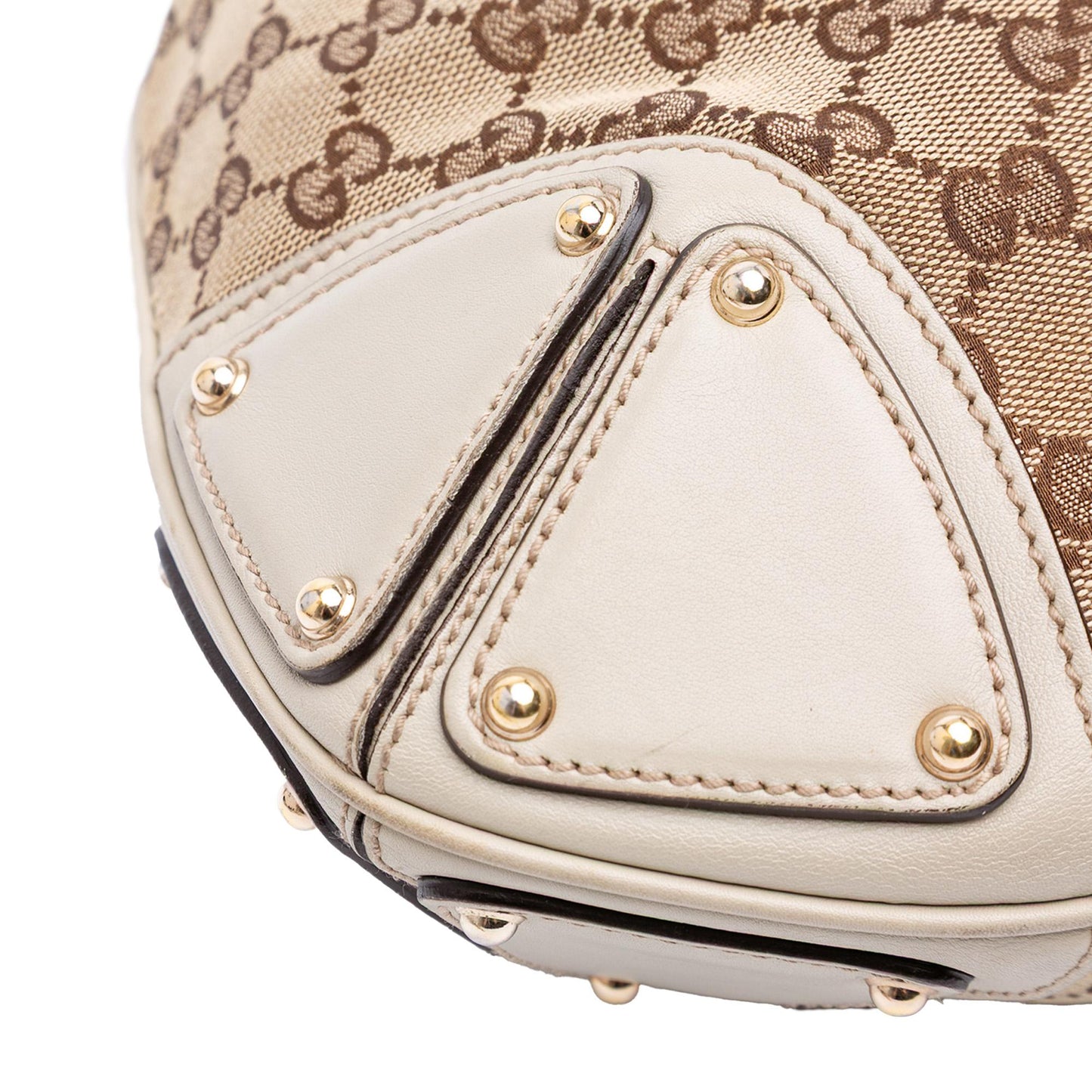 Gucci Medium GG Canvas Bamboo Indy Hobo