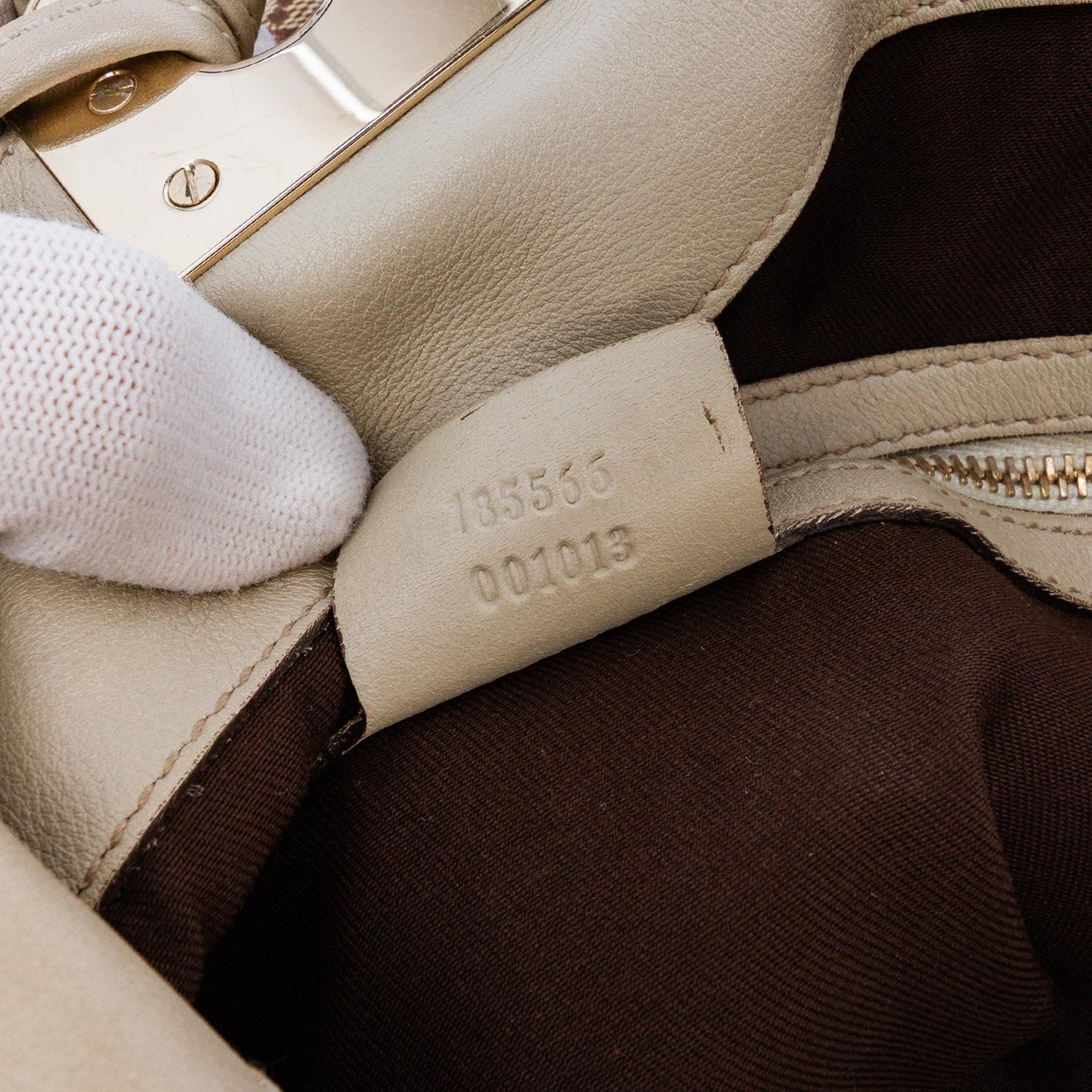 Gucci Medium GG Canvas Bamboo Indy Hobo