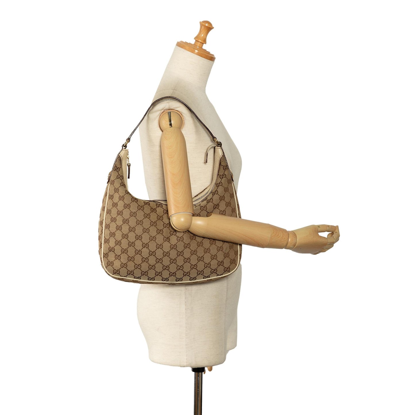 Gucci Medium GG Canvas Charmy Hobo (SHG-ZQzwN6)