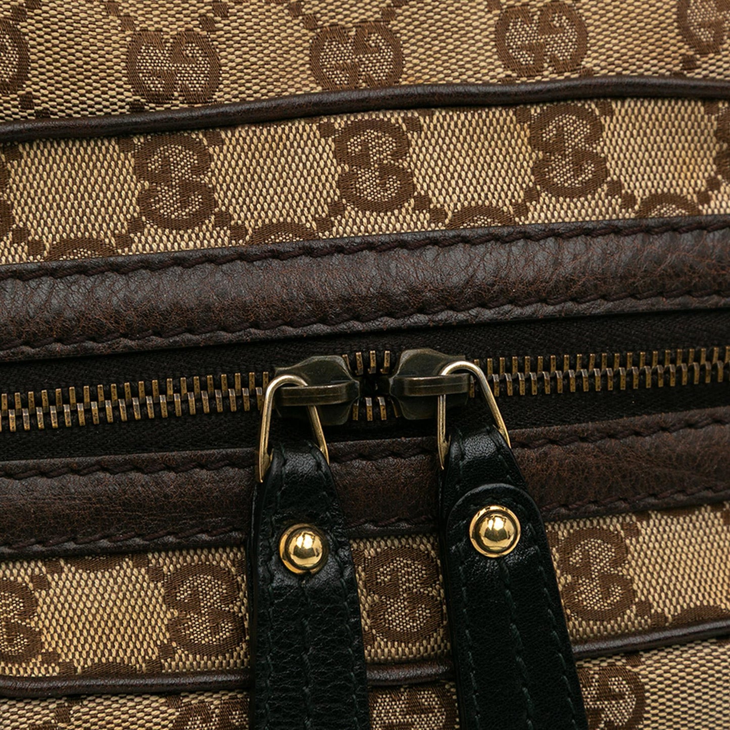 Gucci Medium GG Canvas Interlocking G Boston Bag