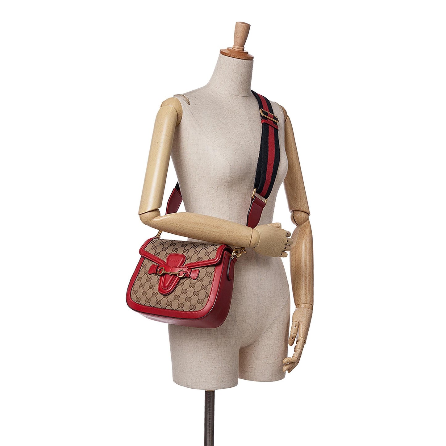 Gucci Medium GG Canvas Lady Web Crossbody