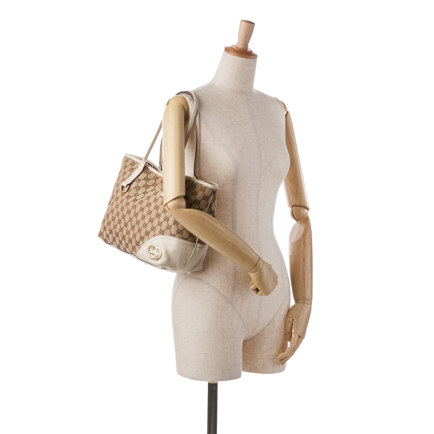 Gucci Medium GG Canvas New Britt Tote (SHG-8cJTJb)