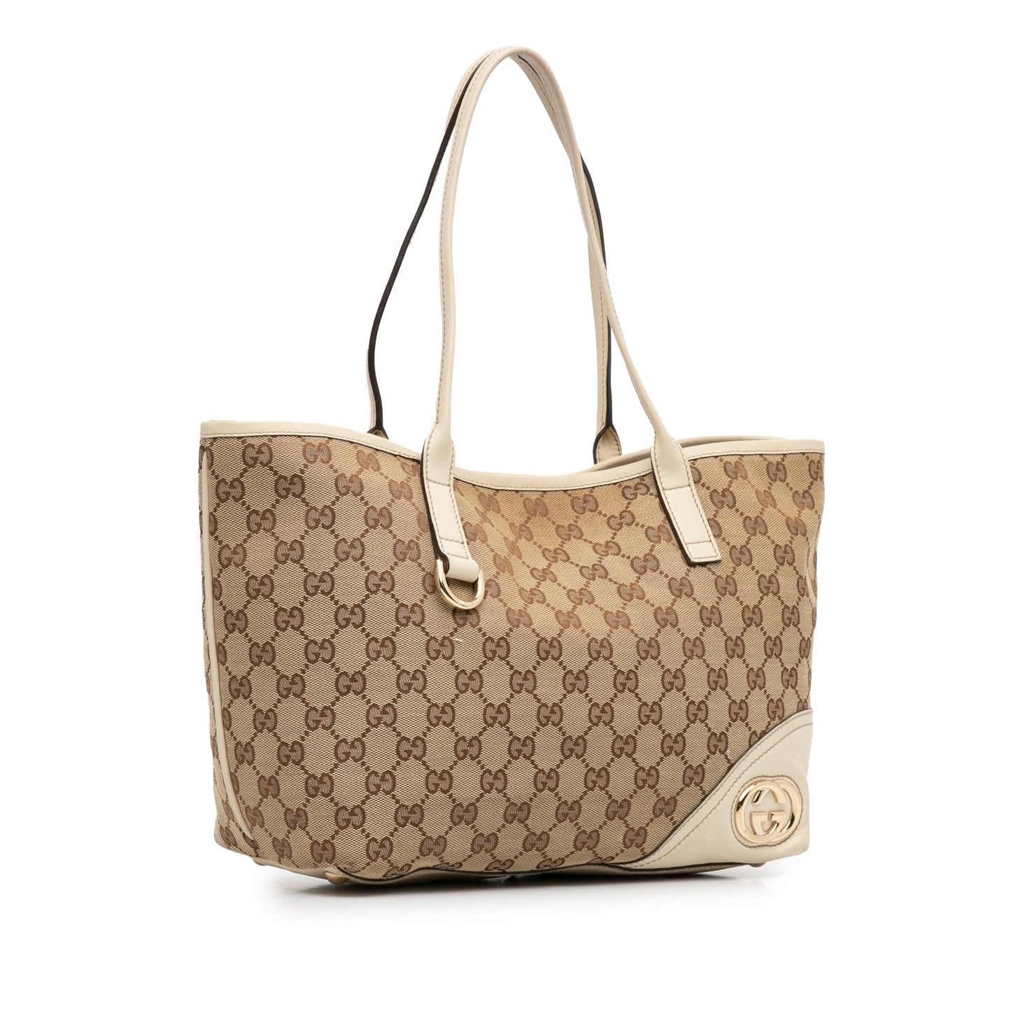 Gucci Medium GG Canvas New Britt Tote (SHG-8cJTJb)