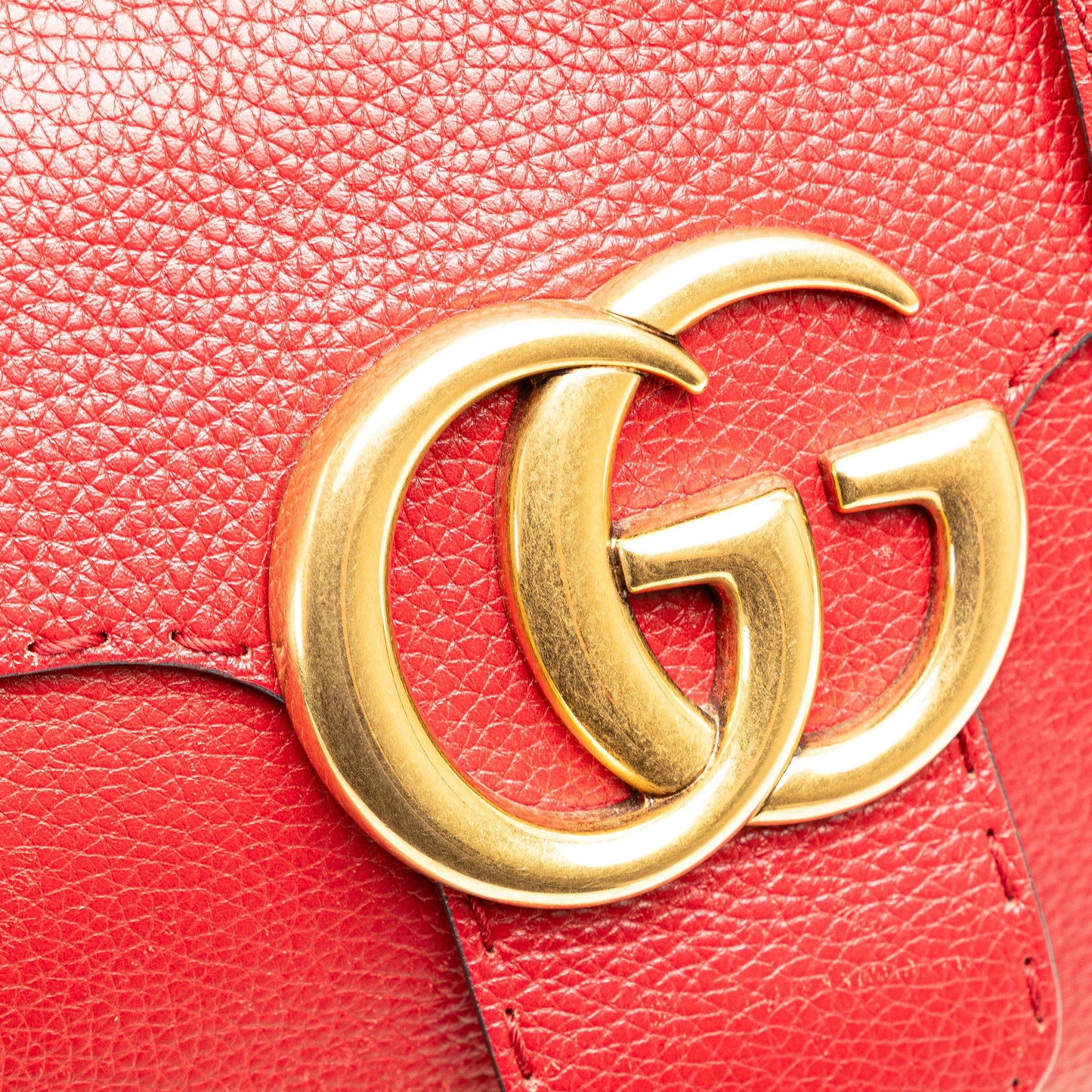 Gucci Medium GG Marmont Grained Leather Top Handle Satchel