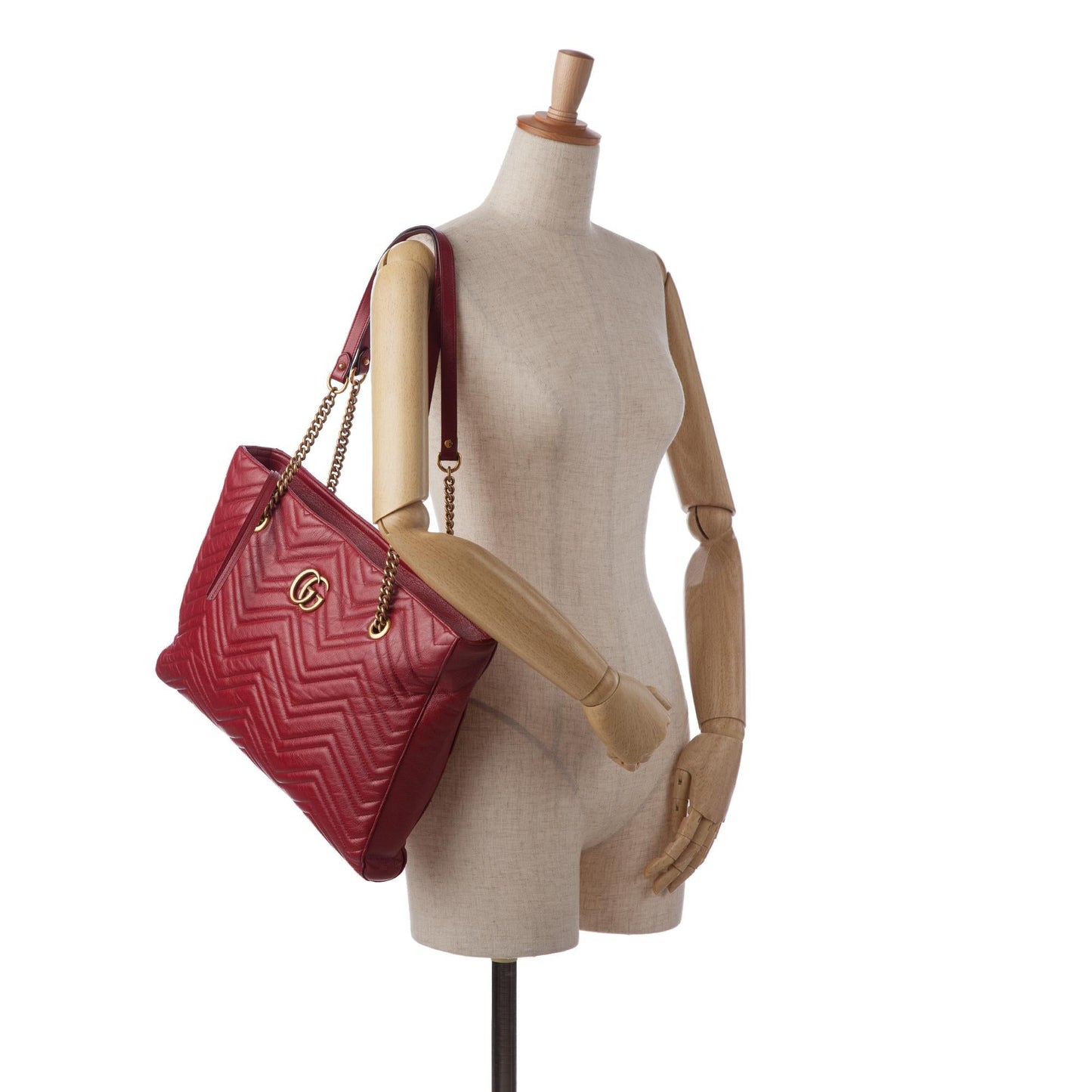 Gucci Medium GG Marmont Slim Matelasse Tote (SHG-DJstM9)