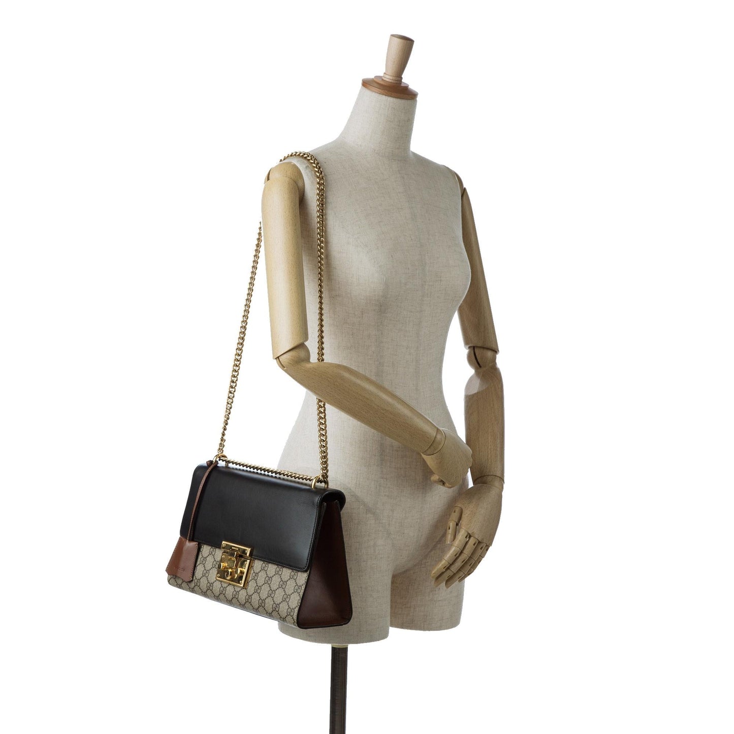 Gucci Medium GG Supreme Padlock Shoulder Bag (SHG-KEUkjB)