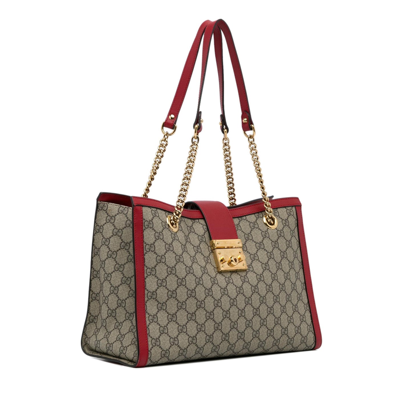 Gucci Medium GG Supreme Padlock Tote Bag (SHG-a8LoUy)