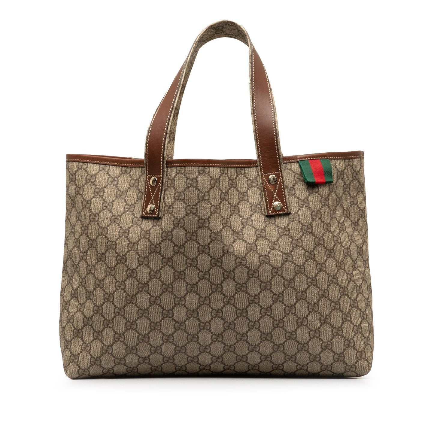 Gucci Medium GG Supreme Web Loop Tote Bag (SHG-Ew9uNi)