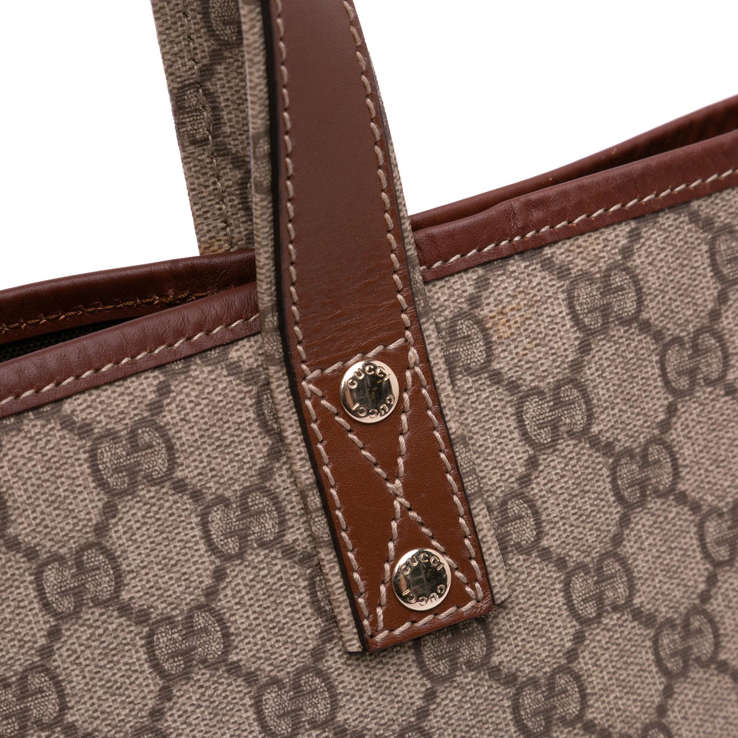 Gucci Medium GG Supreme Web Loop Tote Bag