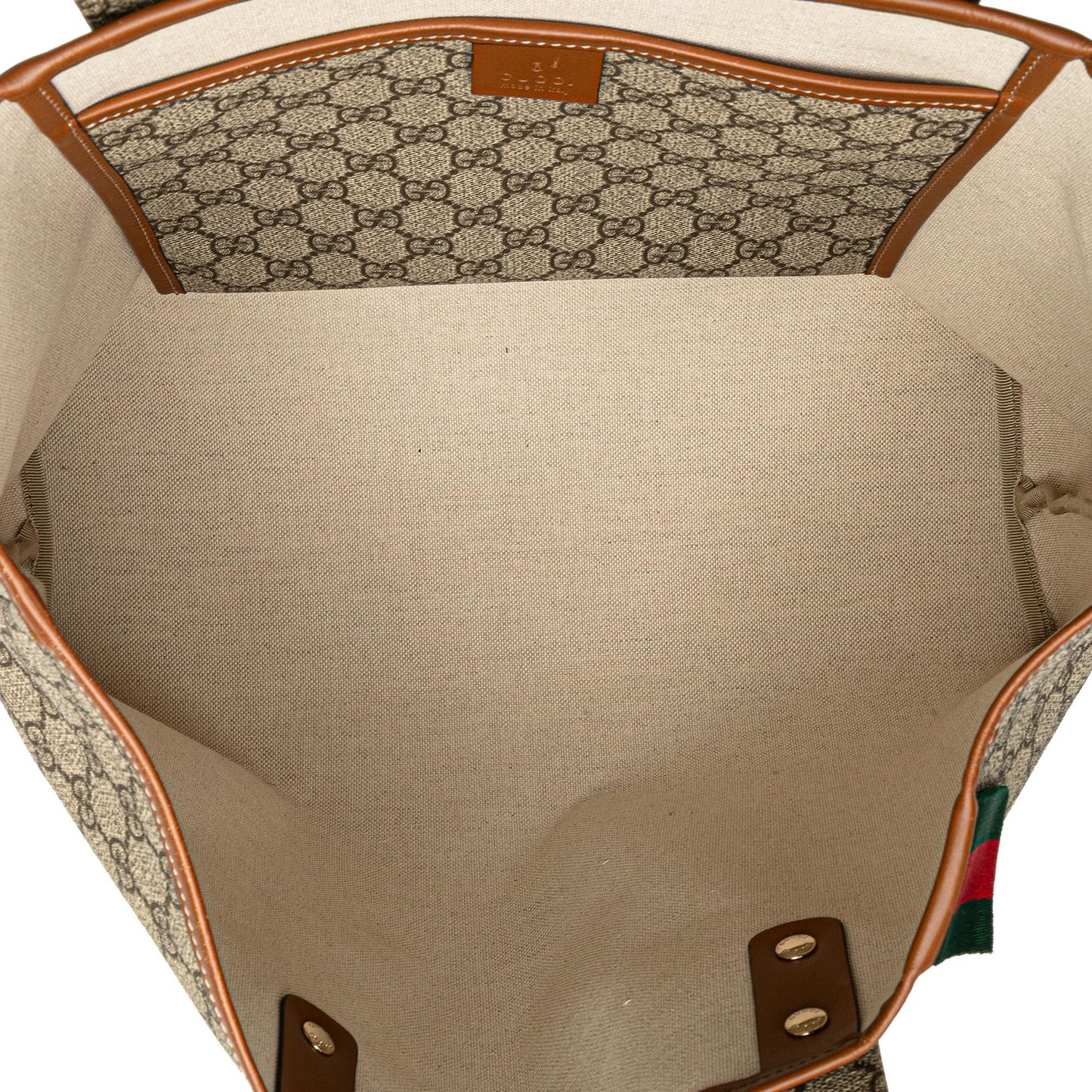 Gucci Medium GG Supreme Web Loop Tote Bag