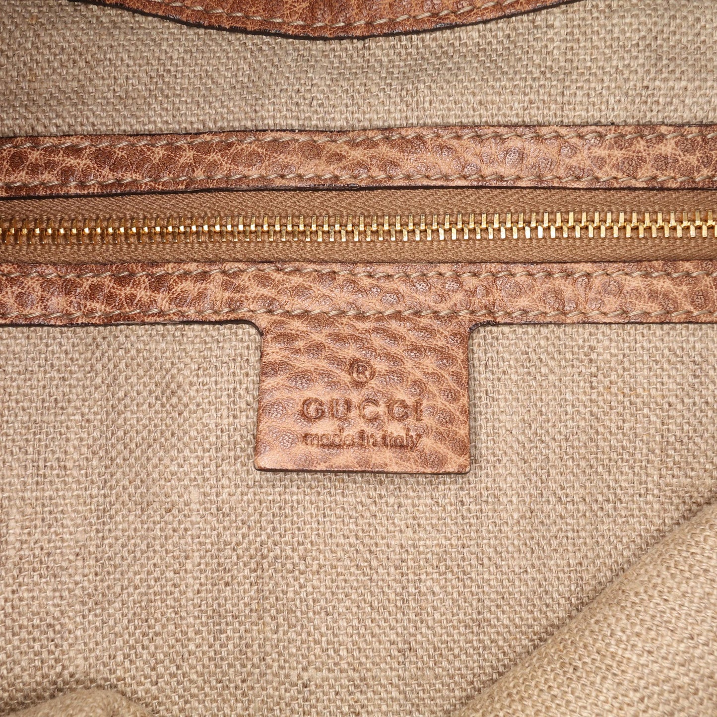 Gucci Medium Grained Calfskin Charlotte Hobo