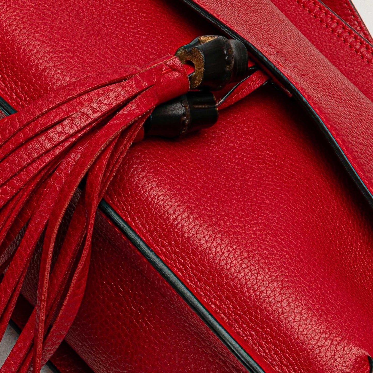 Gucci Medium Leather Bamboo Daily Crossbody