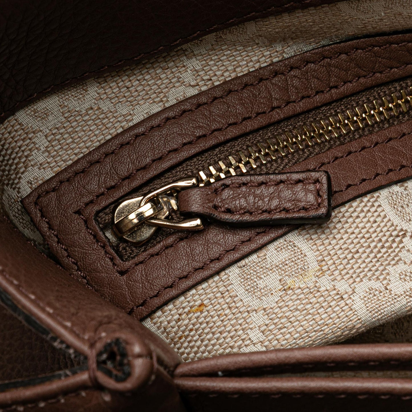 Gucci Medium Leather Bamboo Diana Satchel