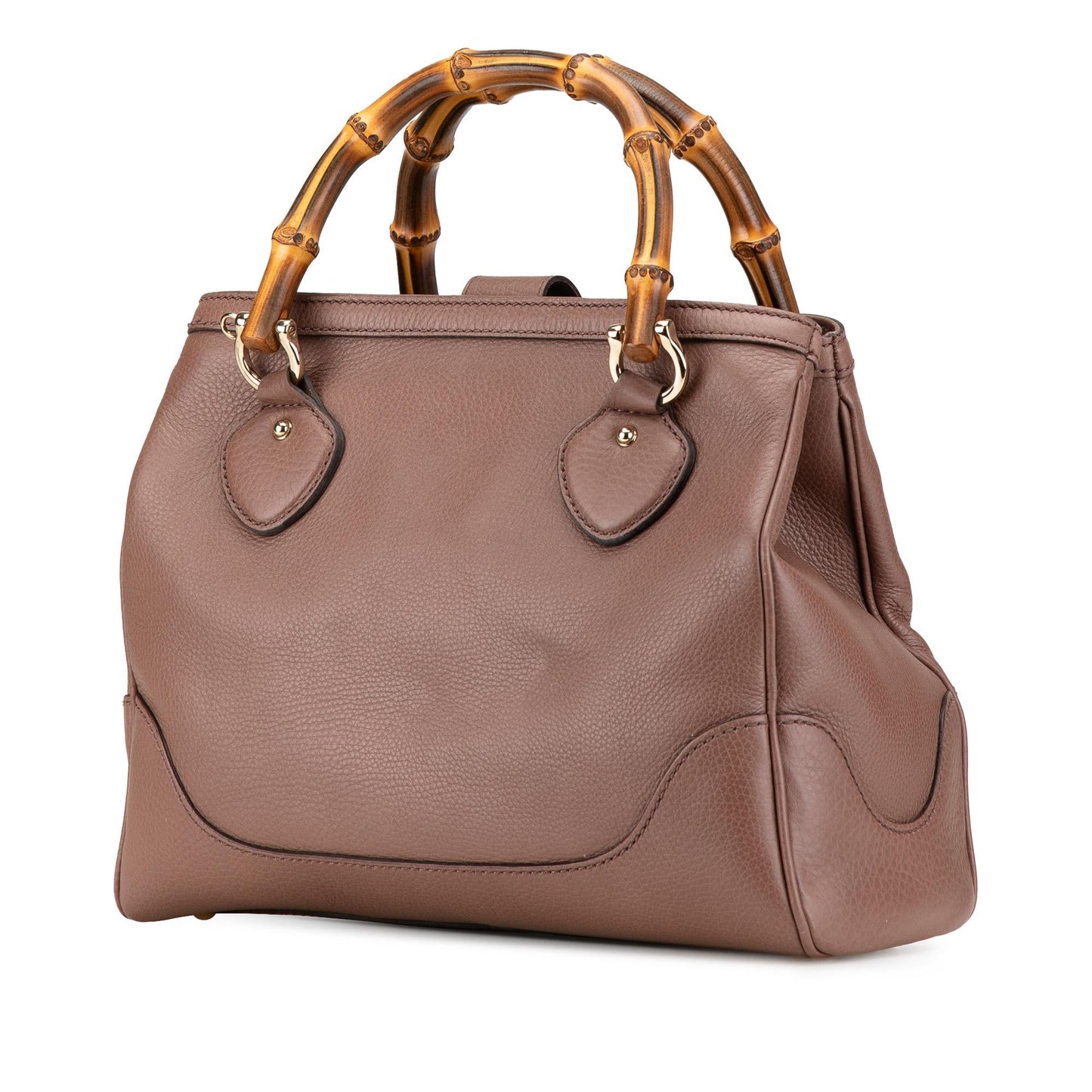 Gucci Medium Leather Bamboo Diana Satchel
