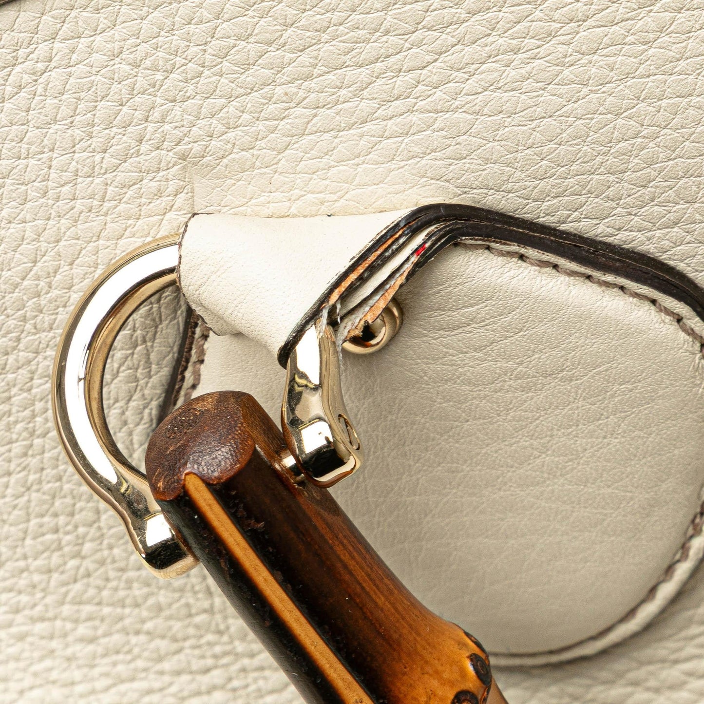 Gucci Medium Leather Bamboo Diana Tote