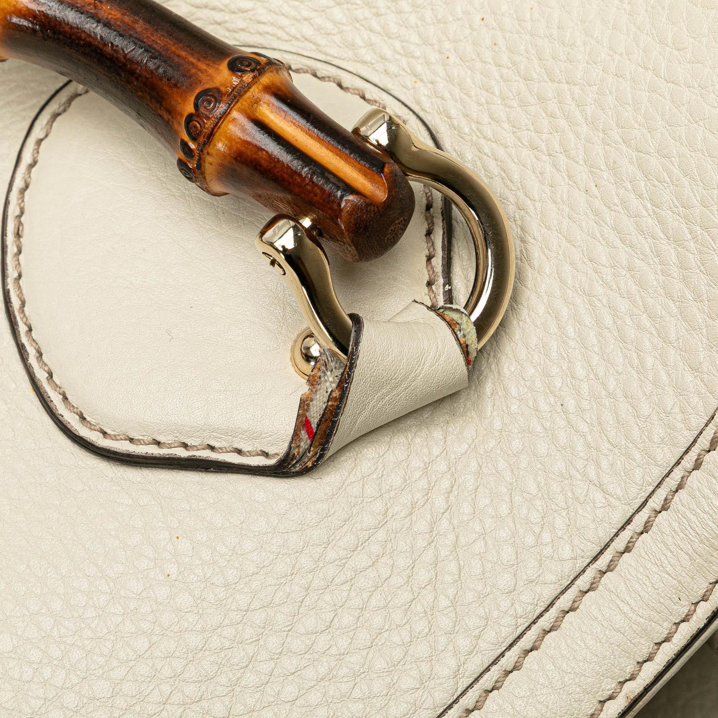 Gucci Medium Leather Bamboo Diana Tote