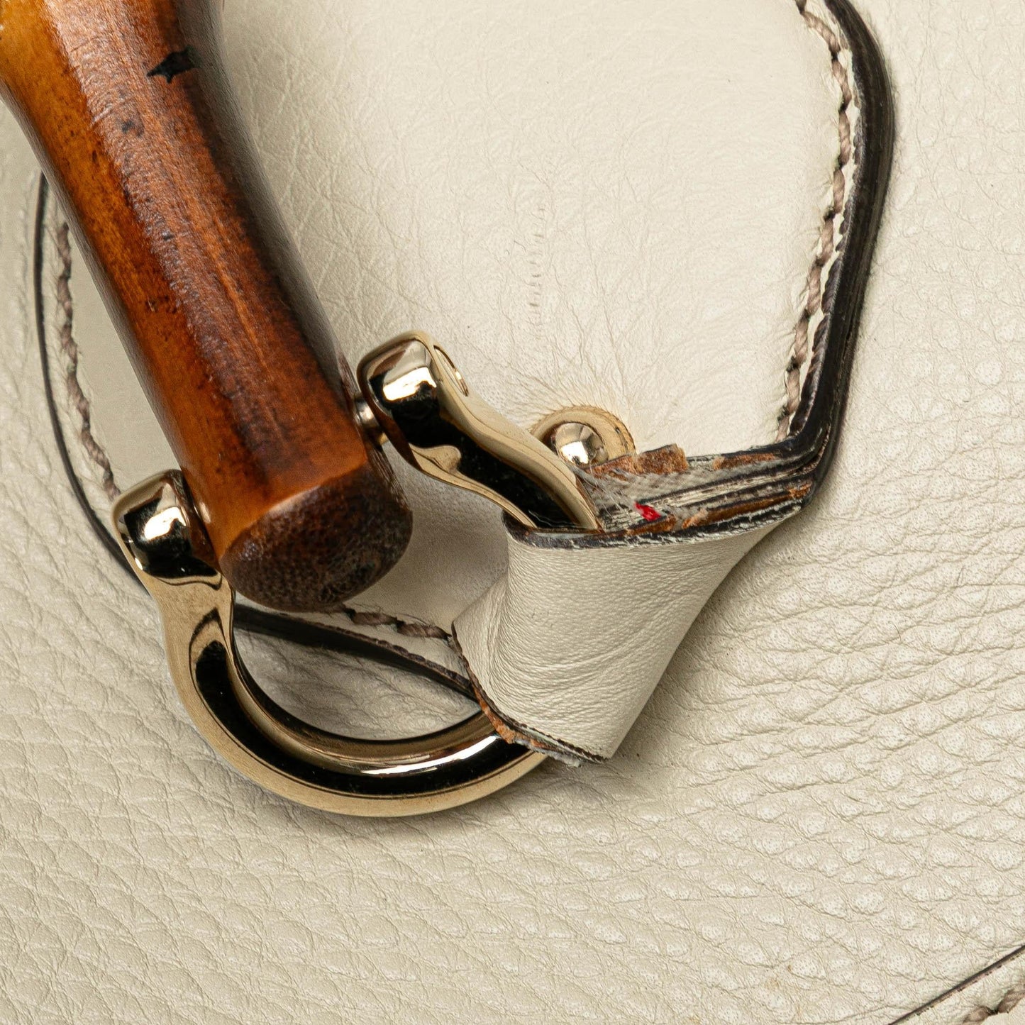 Gucci Medium Leather Bamboo Diana Tote