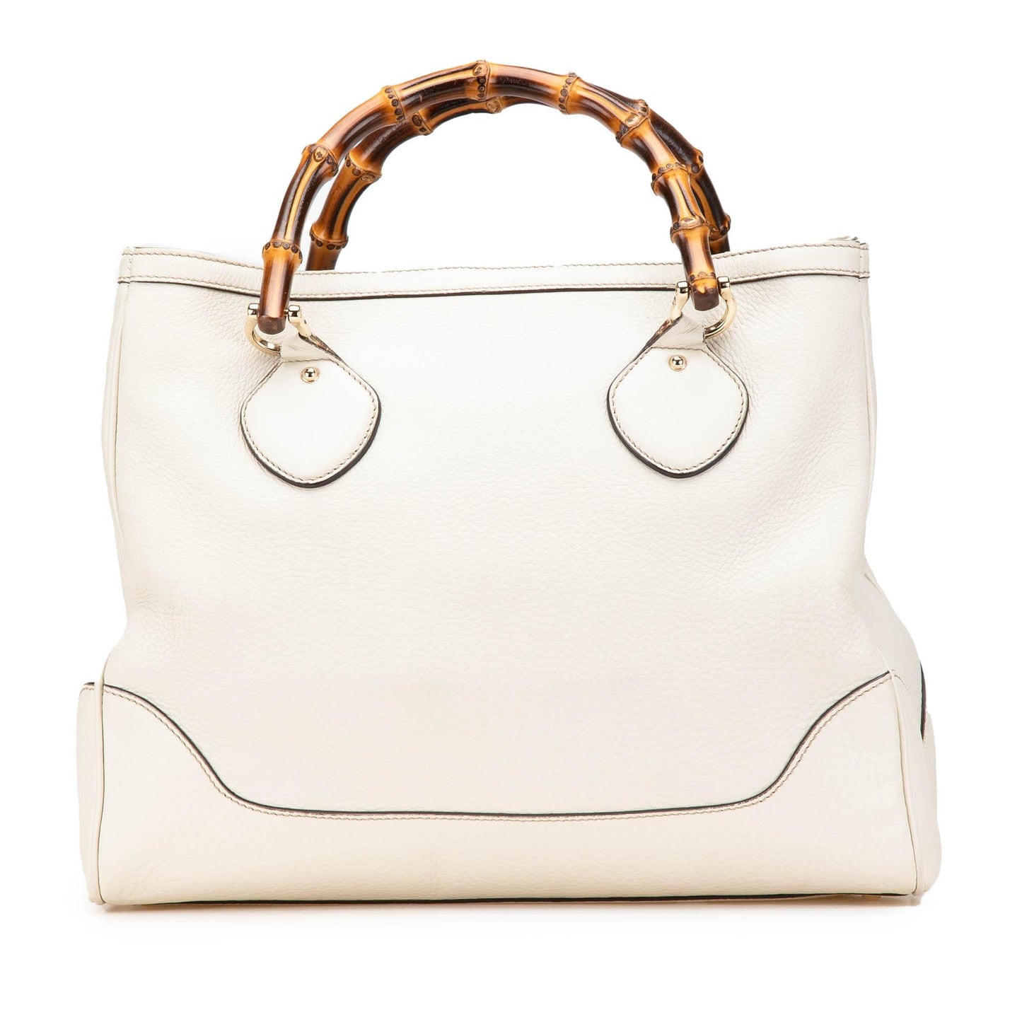 Gucci Medium Leather Bamboo Diana Tote