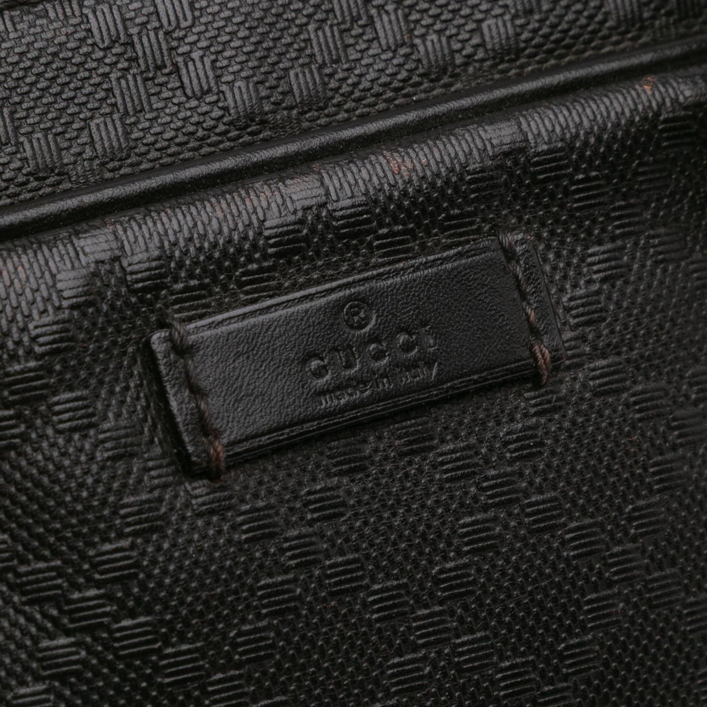 Gucci Medium Leather Diamante Bright Business Bag