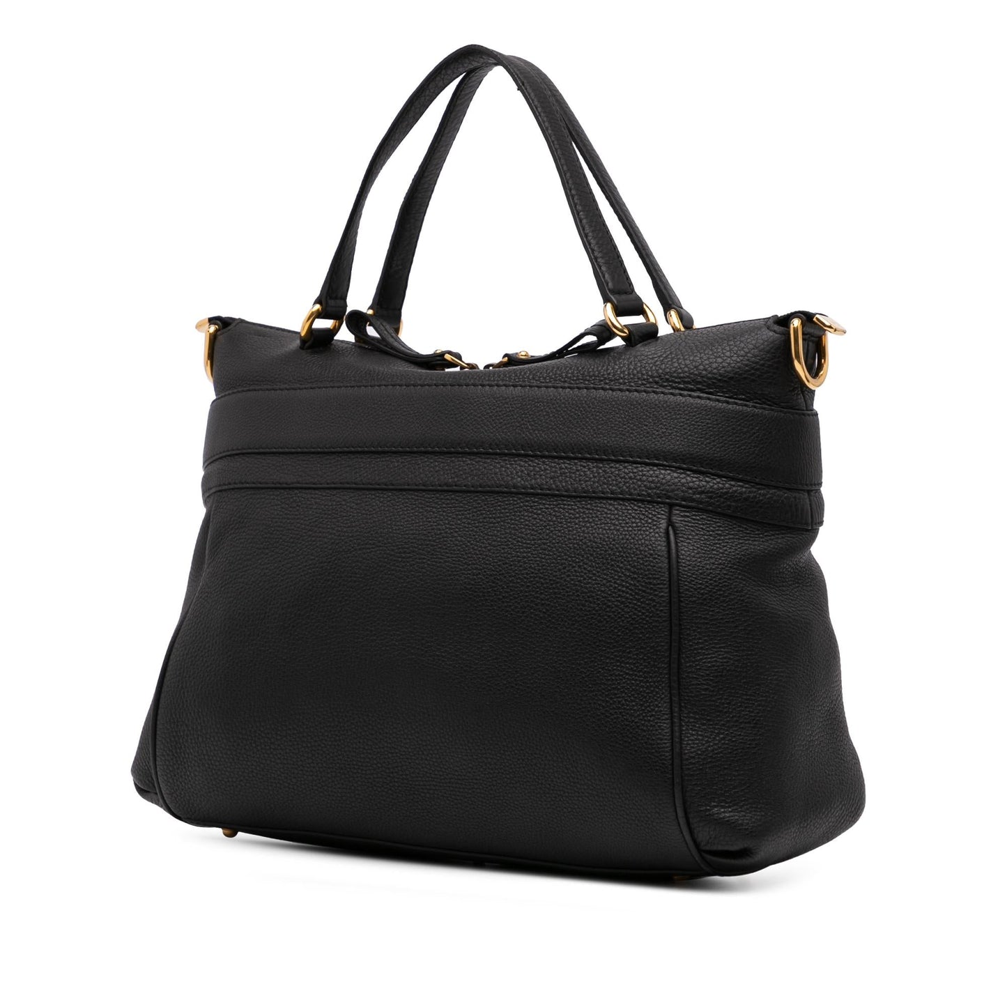 Gucci Medium Leather Ride Top Handle Bag