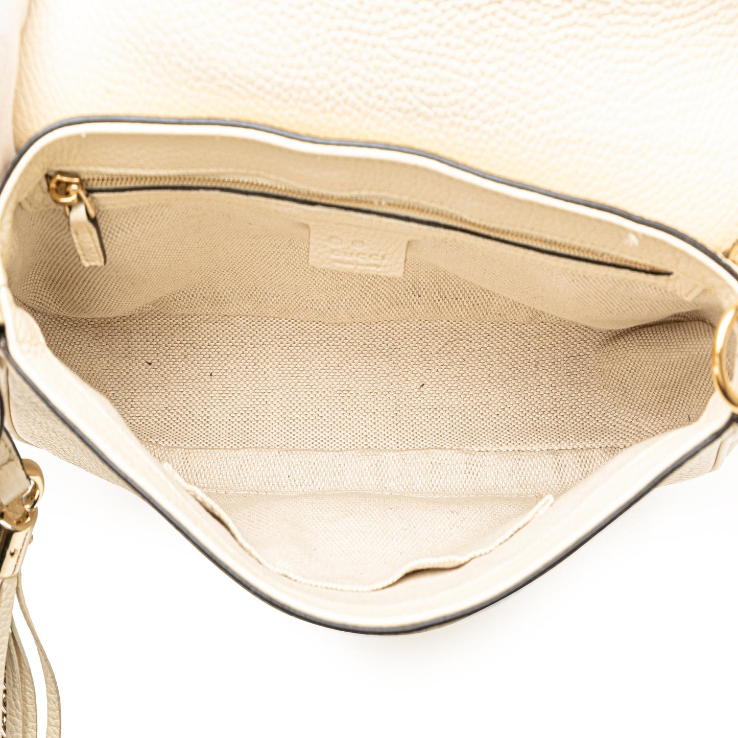 Gucci Medium Leather Soho Chain Flap Crossbody (SHG-4F65Xy)