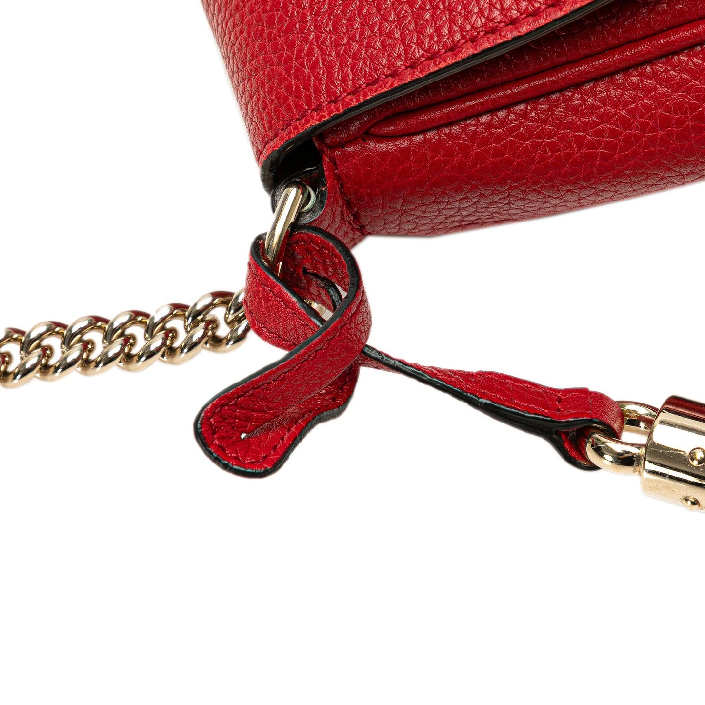 Gucci Medium Leather Soho Chain Flap Crossbody