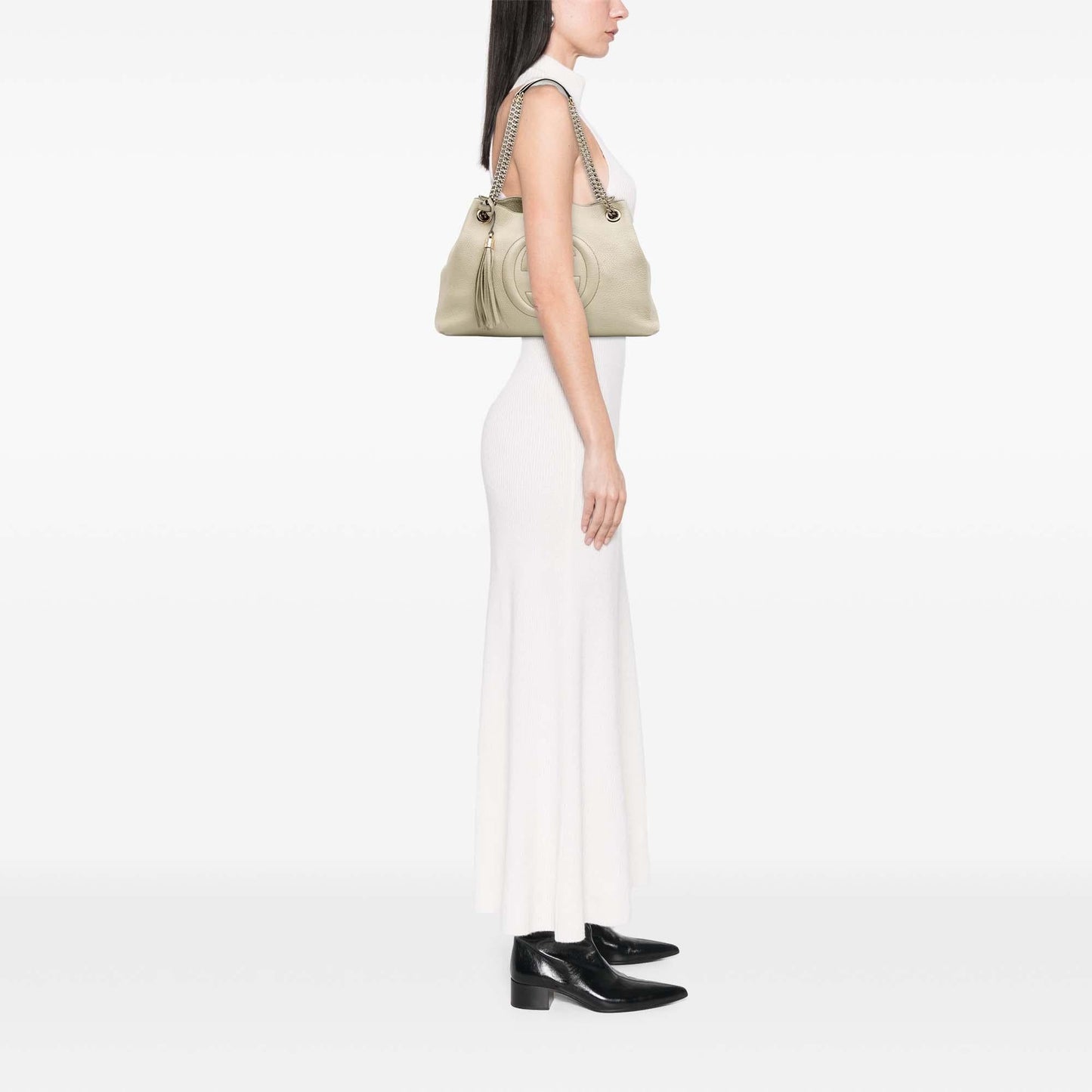 Gucci Medium Leather Soho Chain Tote