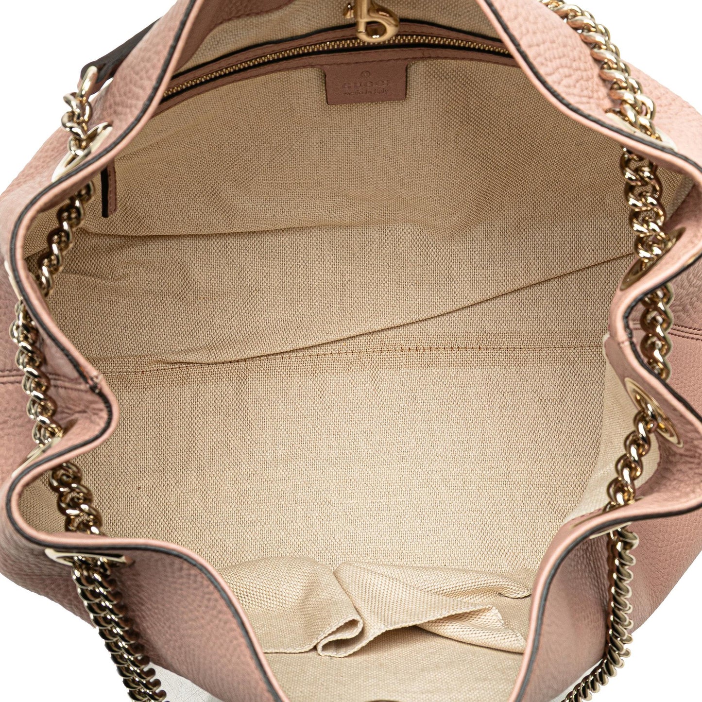 Gucci Medium Leather Soho Chain Tote