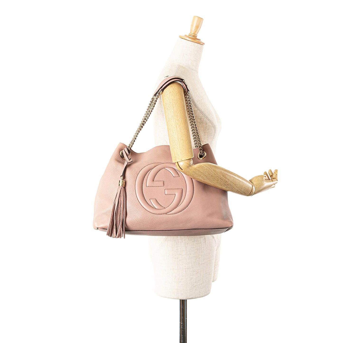 Gucci Medium Leather Soho Chain Tote
