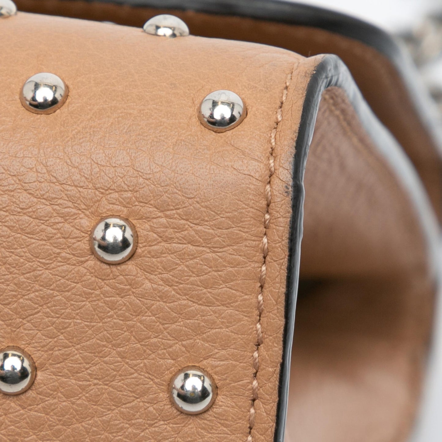 Gucci Medium Leather Studded Miss Bamboo Crossbody
