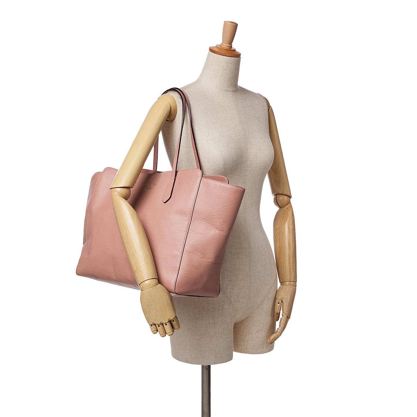 Gucci Medium Leather Swing Tote