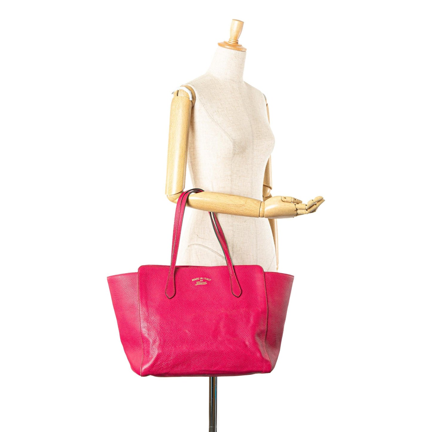 Gucci Medium Leather Swing Tote