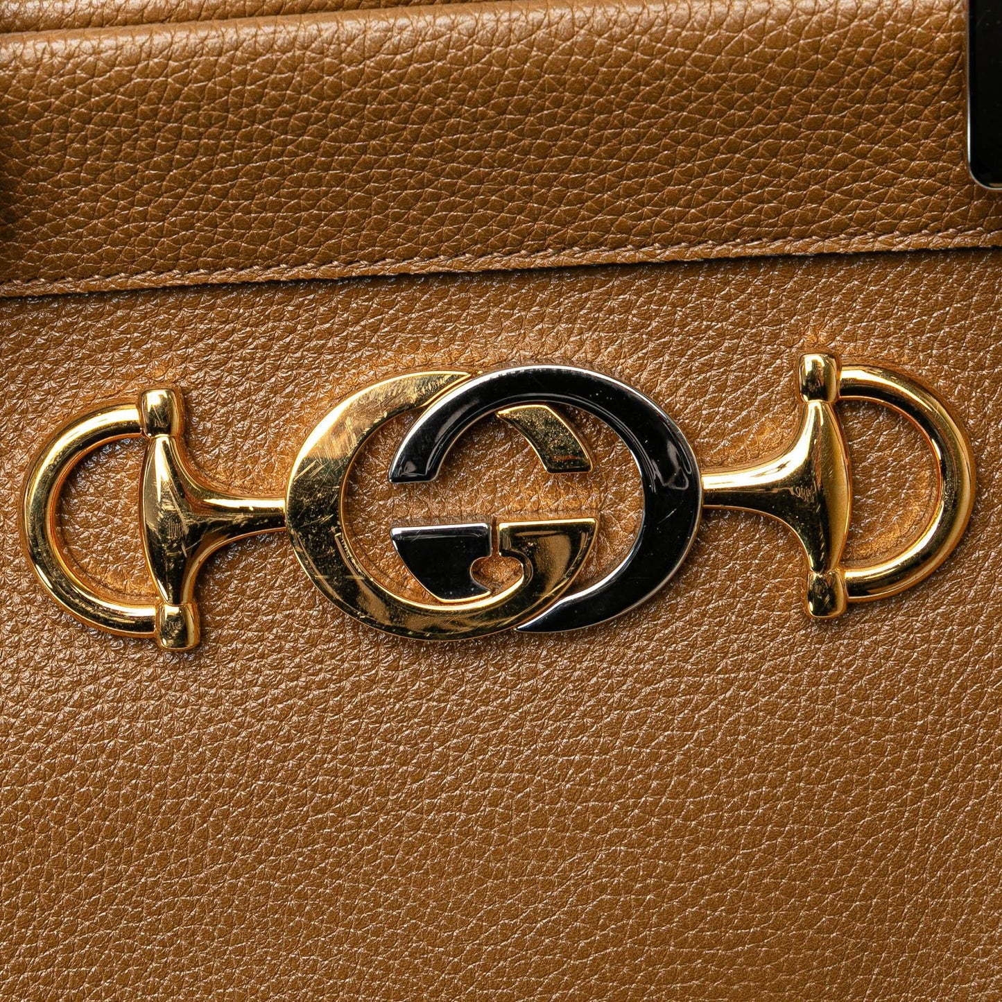 Gucci Medium Leather Zumi Top Handle Bag
