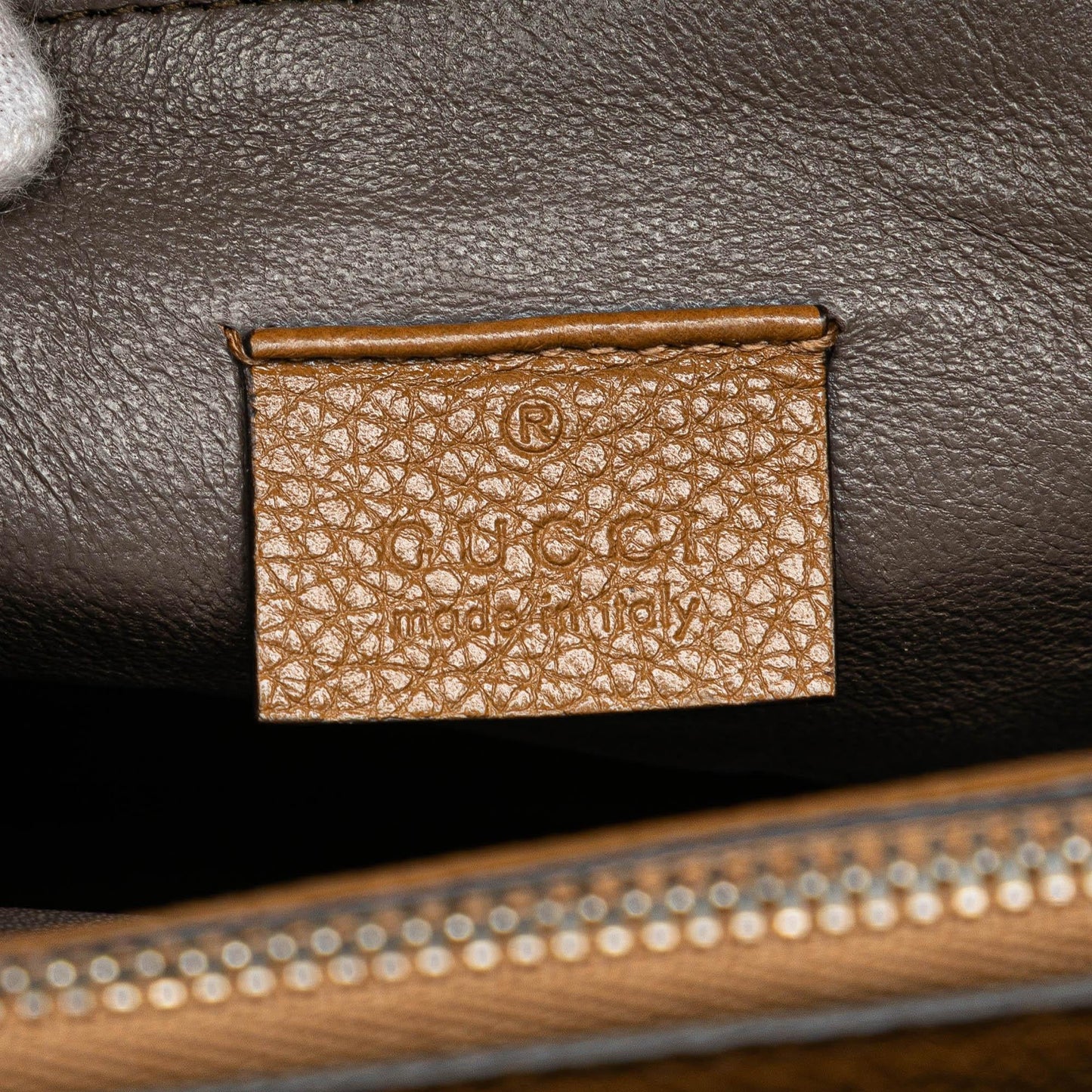 Gucci Medium Leather Zumi Top Handle Bag