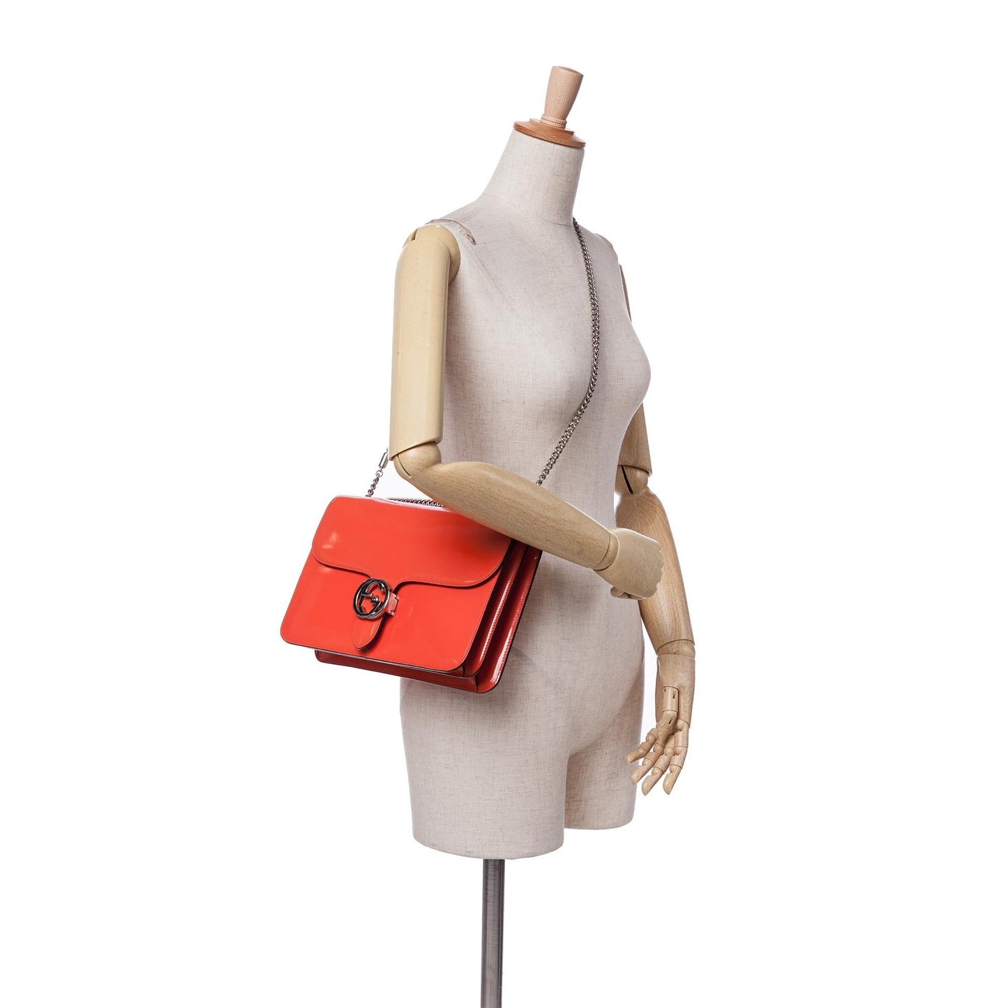 Gucci Medium Patent Dollar Interlocking G Crossbody