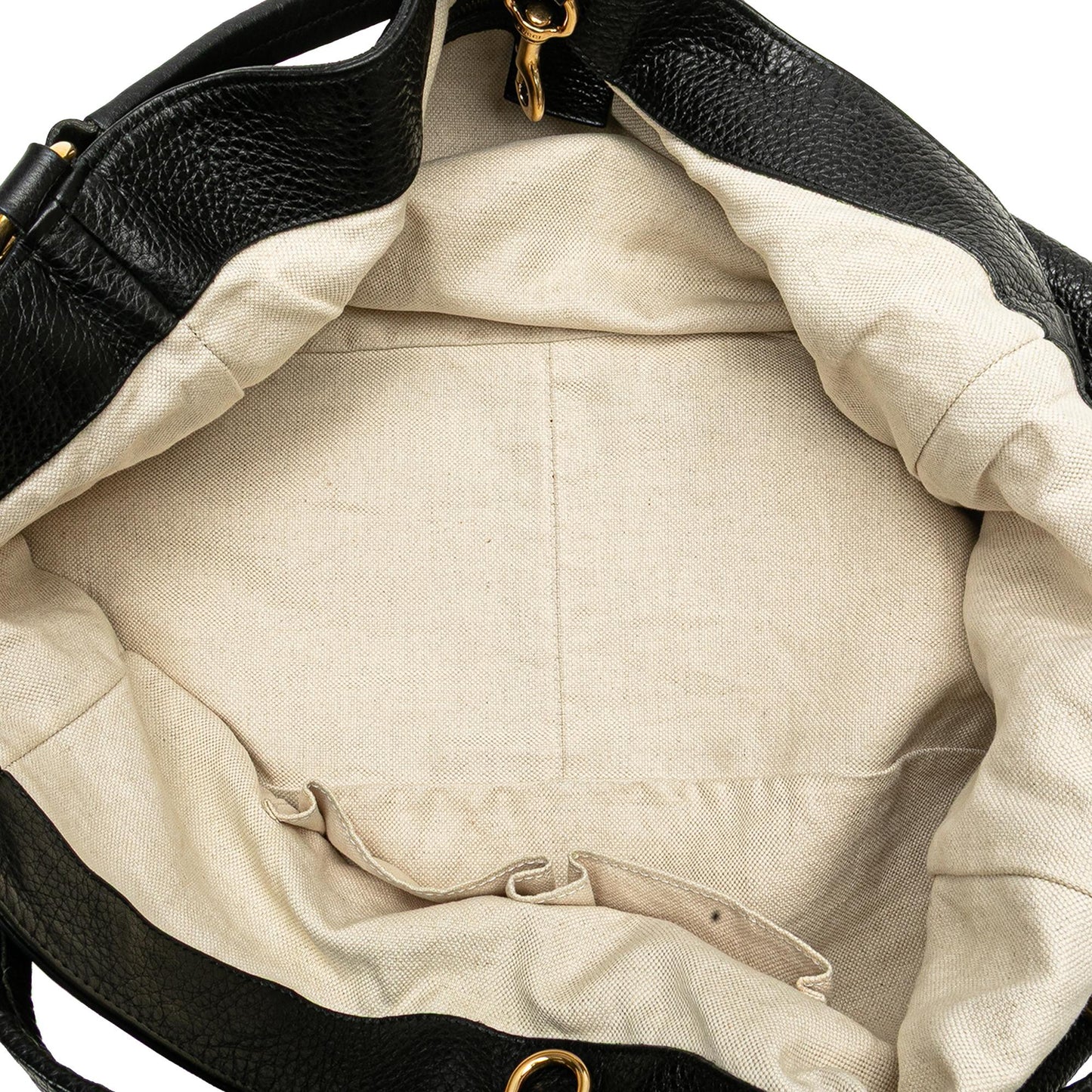 Gucci Medium Pebbled Calfskin Twill Tote