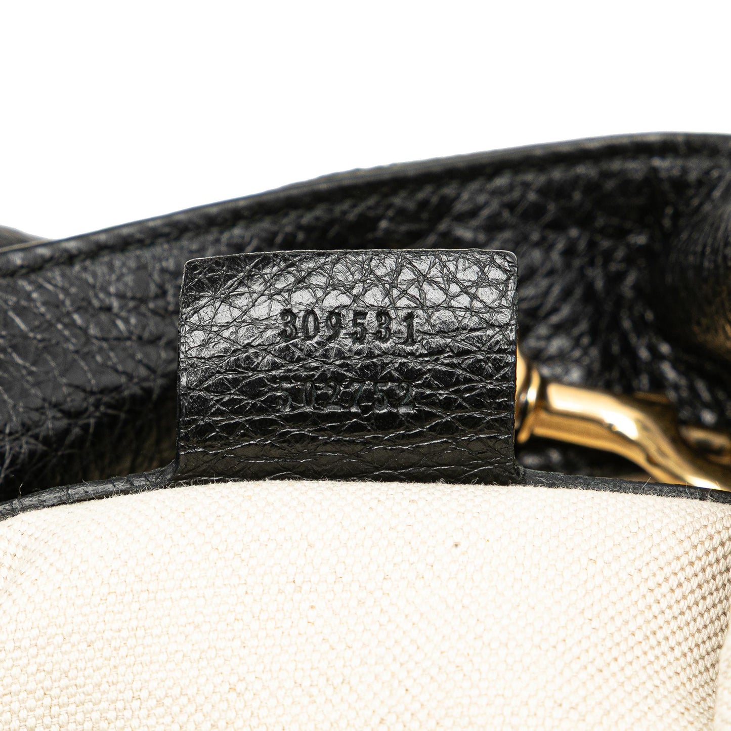Gucci Medium Pebbled Calfskin Twill Tote