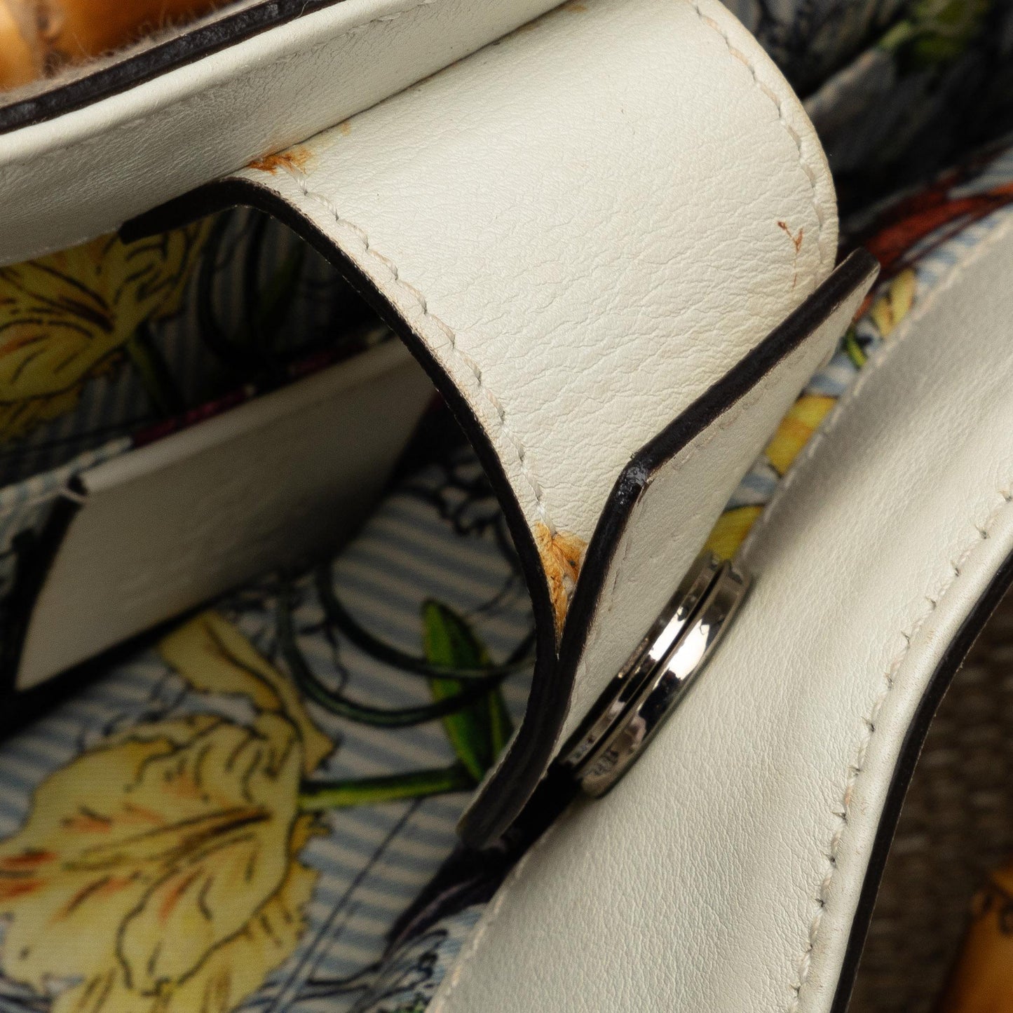 Gucci Medium Raffia Bamboo Shopper Tote (SHG-lv32Tc)