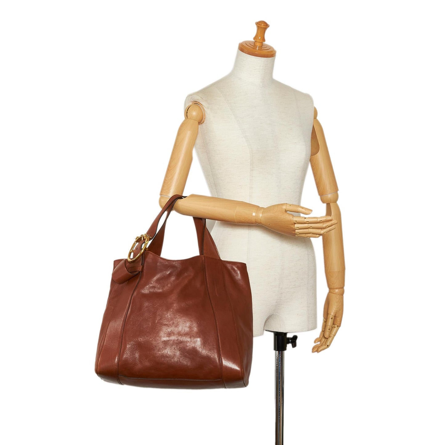 Gucci Medium Ribot Horse Head Tote Bag (SHG-4pAauu)