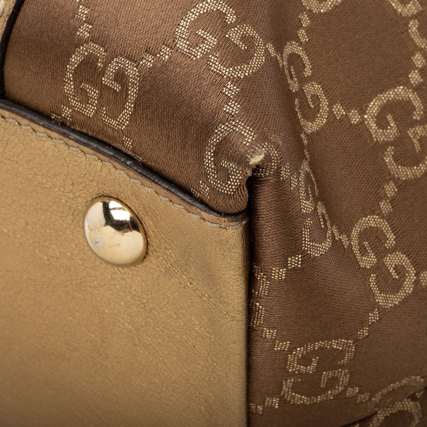 Gucci Metallic GG Canvas Abbey Medium Tote