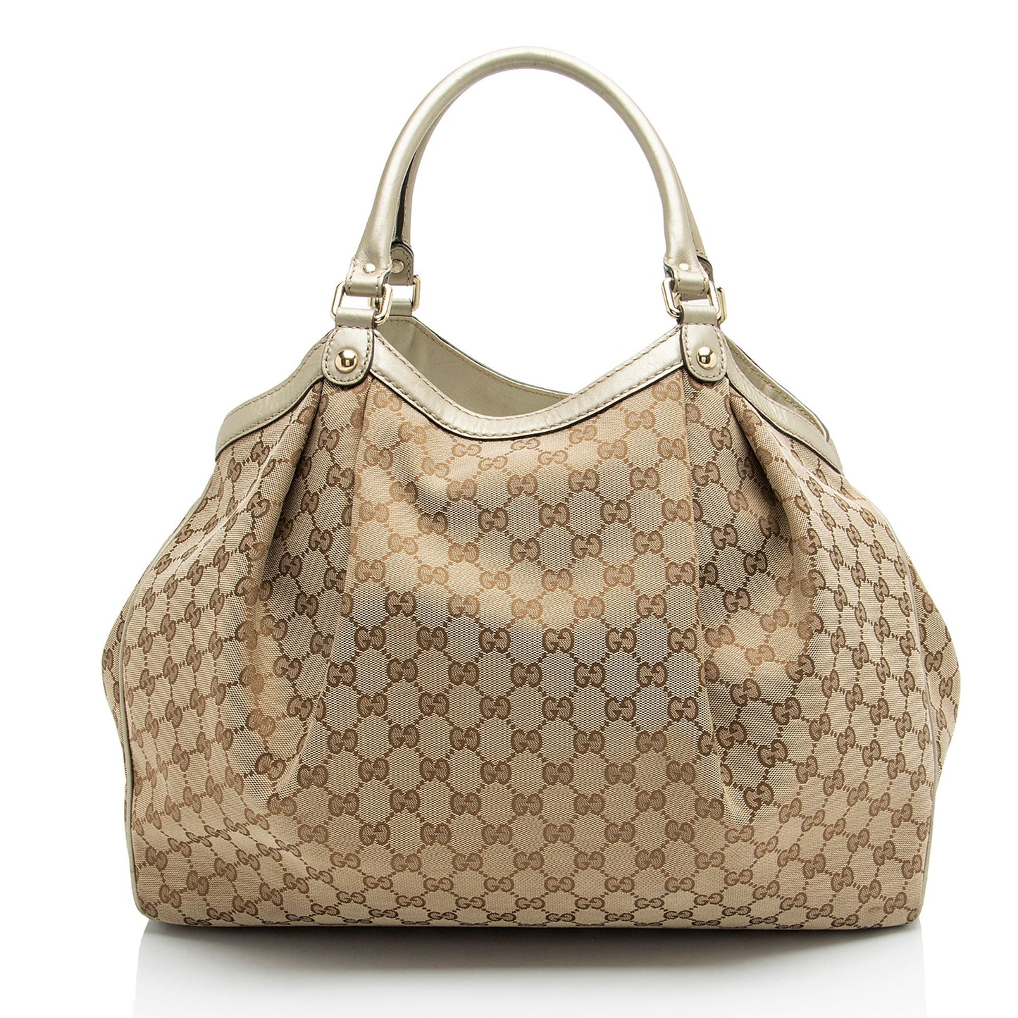 Gucci Metallic GG Canvas Sukey Large Tote