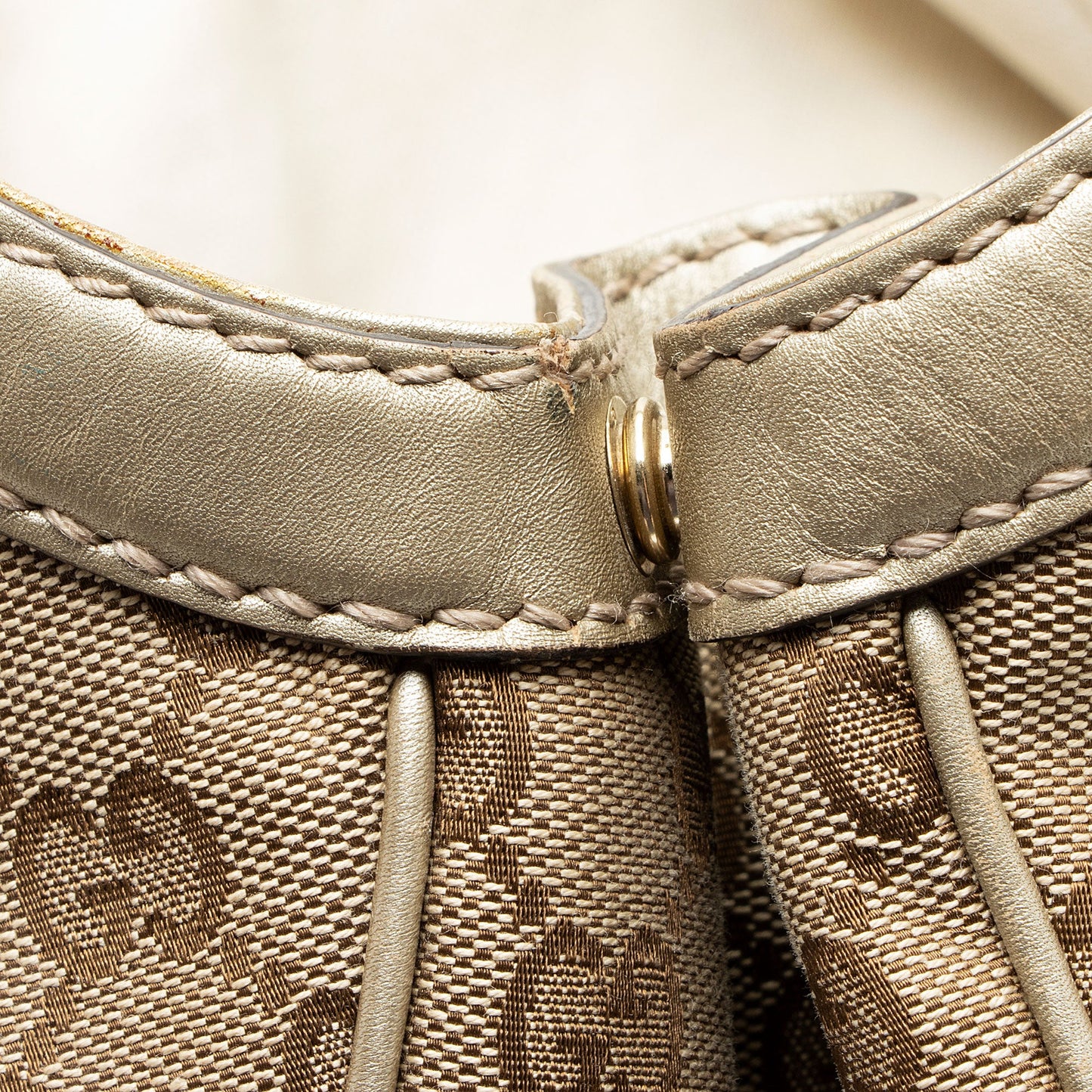 Gucci Metallic GG Canvas Sukey Large Tote