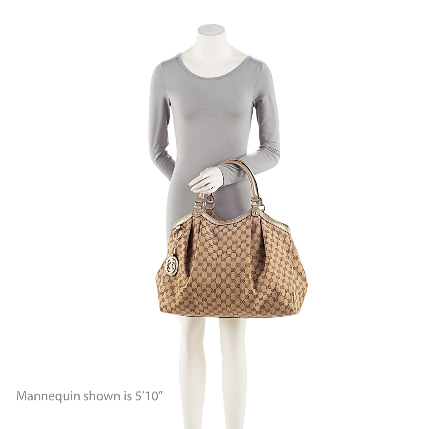Gucci Metallic GG Canvas Sukey Large Tote