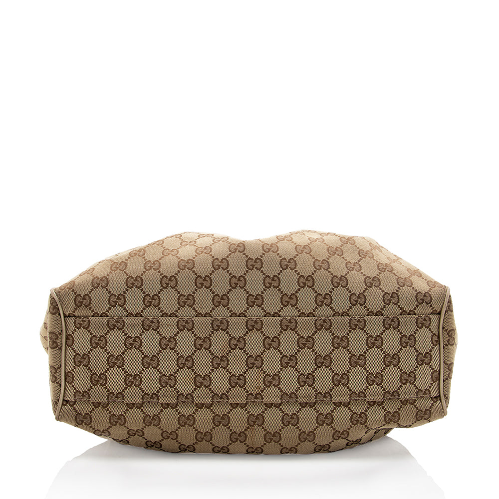 Gucci Metallic GG Canvas Sukey Medium Tote (SHF-18203)