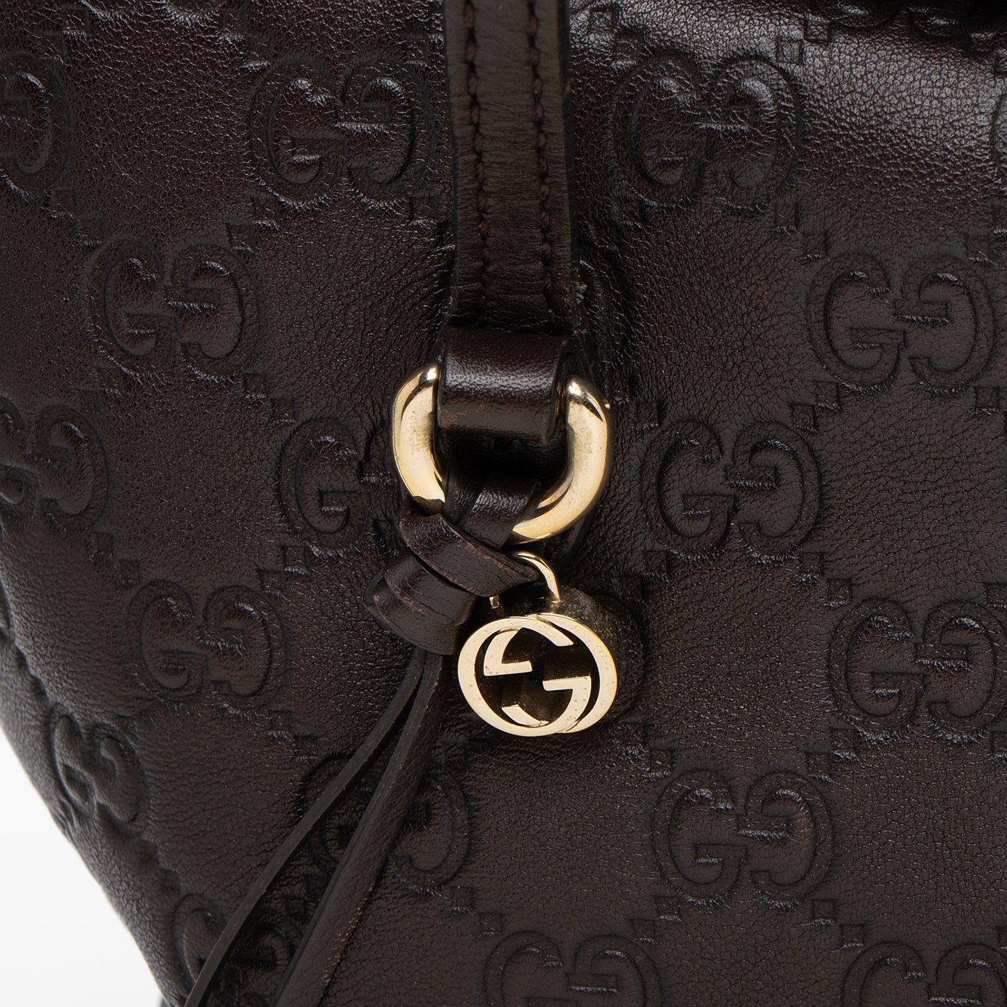 Gucci Metallic Guccissima Leather Bree Fold Over Tote (SHF-bHARYI)